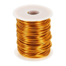 10 Gauge Aluminum Craft Wire 2.5mm 65.5ft Bendable Metal Wire, Gold Tone
