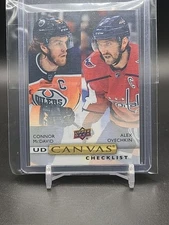 2019-20 Uppper Deck Canvas McDavid & Ovechkin Edmonton & Washington 
