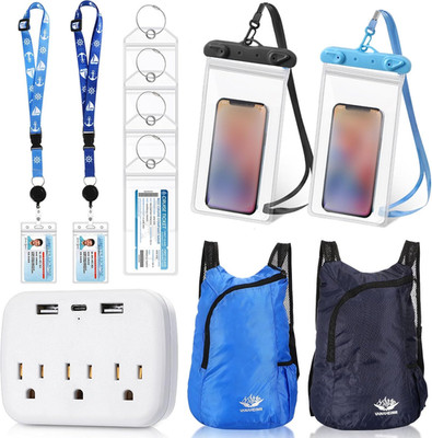 11 Pcs Cruise Accessories Kit 4 Carnival Cruise Luggage Tag 2 Lanyard 1 Power St