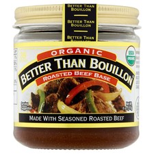 Better Than Bouillon Organic Roasted Beef Base, Shelf-Stable, 8 oz Jar