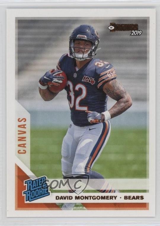 2019 Panini Donruss Rated Rookie Canvas David Montgomery #311 1i72