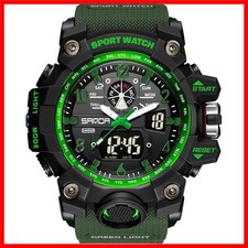 Durable Men's Analog-Digital Military Watch - Lightweight & Adjustable Fit