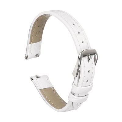 Uhrenarmband Echtleder 13mm weiß für Quick Release