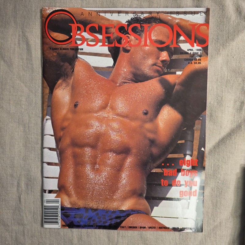O B S E S S I O N S - Apr 1989 - Anniversary Issue Vol II #1 - Gay Magazine