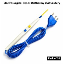 Lápiz electroquirúrgico Diathermy ESU Cautery con paquete de 10 piezas