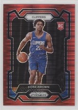 2023-24 Panini Prizm Red Seismic Prizm 138/299 Kobe Brown #144 0nr3