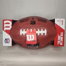 New WILSON "THE DUKE" OFFICIAL NFL GAME LEATHER FOOTBALL - Roger Goodell