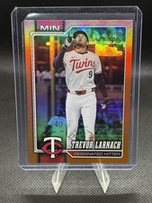 2026 Topps #68 Trevor Larnach Orange Rainbow Foil #/25