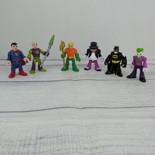 Lote de 6 figuras Imaginext DC Joker Batman Superman Lex Luther Penguin Aquaman