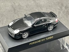 Kyosho 1/64 Porsche collection3 911 Turbo 996 black diecast model car 34H3