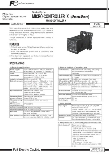 Fuji Electric PXR4 Digital Temperature Controller PXR4TAS1-0V200 AND TP48SB Base - Picture 3 of 24