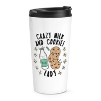 VerrüCkte Milch Und Kekse Damen Stars Reisetasse Tasse Lustig Spass Essen Schoko