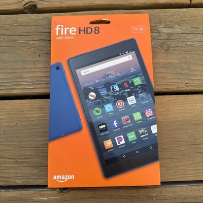 Brand New Amazon Fire HD 8 (8th Generation) 16 GB, Wi-Fi, 8 in - Marine Blue - 