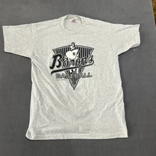 Vintage 1993 Birmingham Barons Bimm Ridder Gray Made in USA T-Shirt Size XL