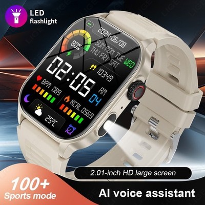Smartwatch Herren Damen mit Telefonfunktion Fitness Armband für iPhone Samsung