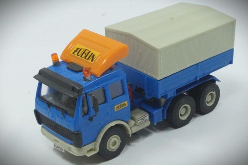 1:87 HO Kibri 13558 Mercedes Benz tren con plataforma terminado de construir | Zustand: Gebraucht