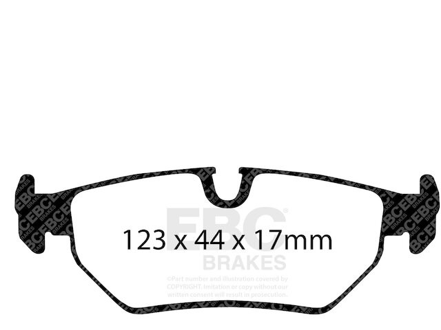 For 1997 Aston Martin DB7 Brake Pad Set Rear EBC 87842GWFY