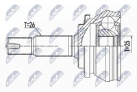 Original NTY Gelenksatz Antriebswelle NPZ-TY-013 FüR Lexus Toyota