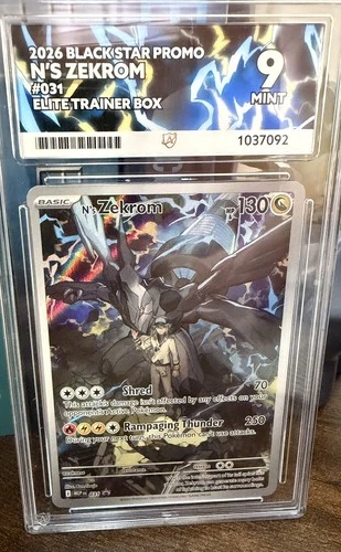 ACE 9 Pokemon Center N's Zekrom 031 ETB Promo Elite Trainer Ascended Heroes PSA