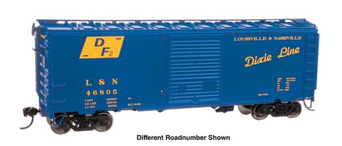 Walthers ~ Escala HO ~ 40' ACF Coche de carga soldado ~ Louisville & Nashville L&N #46824 | Condition: New