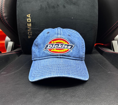 VINTAGE DICKIES HAT CAP DENIUM STRAPBACK LOGO SPELL OUT HAT CAP ADJUSTABLE