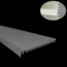 RB1308= 1x Fachboden L100 T30 wei&szlig;aluminium Tegometall Wandregal Gondel Tego
