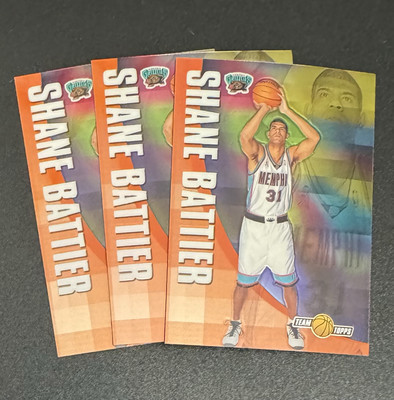 (3) Shame Battier 2001-02 Topps Chrome ROOKIE Team Topps #TT11 Lot - Memphis 