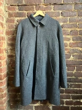 A.P.C. - Wool Overcoat - Charcoal/Black - Size L