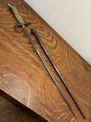 Belgian M1895 FN Mauser Rifle Uruguayan M1900 Cruciform 20.25'' Bayonet, Scabbard