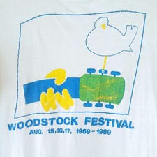 Woodstock Festival 1989 20th Anniversary Authentic Vintage T-Shirt Men's Small