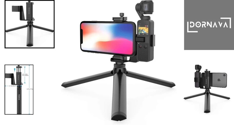 Telefonhalterung, Stativ, kompatibel DJI Osmo Pocket, iPhone, Smartphone - Bild 2 von 4