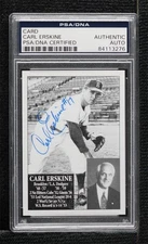 PSA/DNA Authenticated Auto Trading Cards Carl Erskine Certified Authentic Auto
