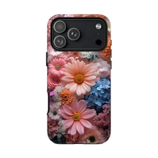 Pink Colorful Floral Bloom Phone Case