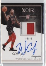 2018-19 Panini Noir Rookie Color 98/99 Wendell Carter Jr #347 Patch Auto 5xx