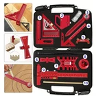 Woodworking Tool Kit Aluminum Alloy Square Angle Ruler Center Scribe Layout Set
