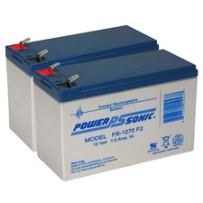 Power-Sonic 12V, 7Ah, AGM, F2 Terminal, Replaces CyberPower CPS 825 AVR - 2 Pack