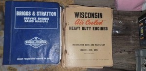 1980s Briggs Stratton Engine Sales Manual & 15 Wisconsin Heavy Duty Air Cooled