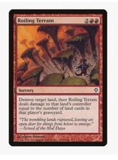 Roiling Terrain | Worldwake WWK| Pauper Ponza Staple | Land Destruction Burn| LP