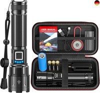 Taschenlampe Led Aufladbar 1000000 Lumen, Led Taschenlampe Extrem Hell XHP70.2