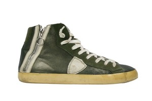 Baskets Philippe Model Paris PRSX Distressed - Cuir Gris - Taille UK4 (EU37)