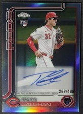 2025 Topps Chrome Update Refractor Auto/499 Tyler Callihan #AC-TC Cincinnati Red