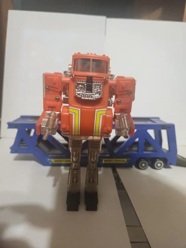 1985 Super GoBots Staks Semi Truck  Complete W/Trailer and stacks - Bandai Tonka