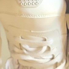 Reebok Womens White Leather Athletic Sneaker ...