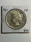 1921 High Relief Peace Silver Dollar S$1 VF Very Fine Details Key Date