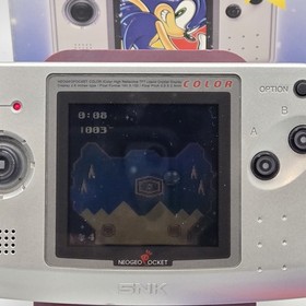 Neo Geo Pocket Color Platinum Silver CIB Sonic the Hedgehog Bundle SNK Console
