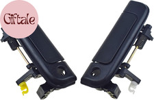 Par de manijas de puerta delanteras exteriores negras para Toyota Hiace 1992-2004