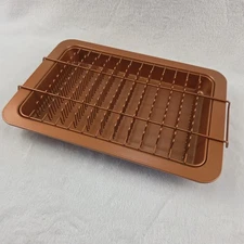 Gotham Steel Crisper Tray & Bacon Bonanza Nonstick 9"x13" Ovenware Set