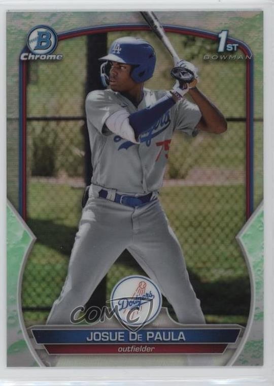 2023 Bowman Chrome Prospects Lunar Glow Refractor Josue De Paula #BCP-111 nc6