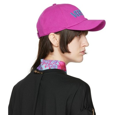 Versace Pink Logo Embroidered Baseball Cap Size 59 (US 7-3/8)NWOT Versace Pink Logo Embroidered Baseball Cap Size 59 (US 7-3/8  main image 4