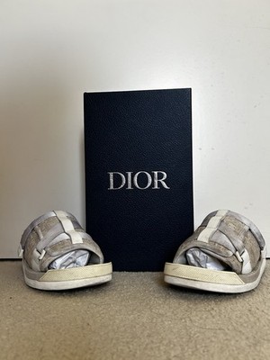 Dior Alpha Sandals Slides, Beige, Men's Size U.S. 11 Used